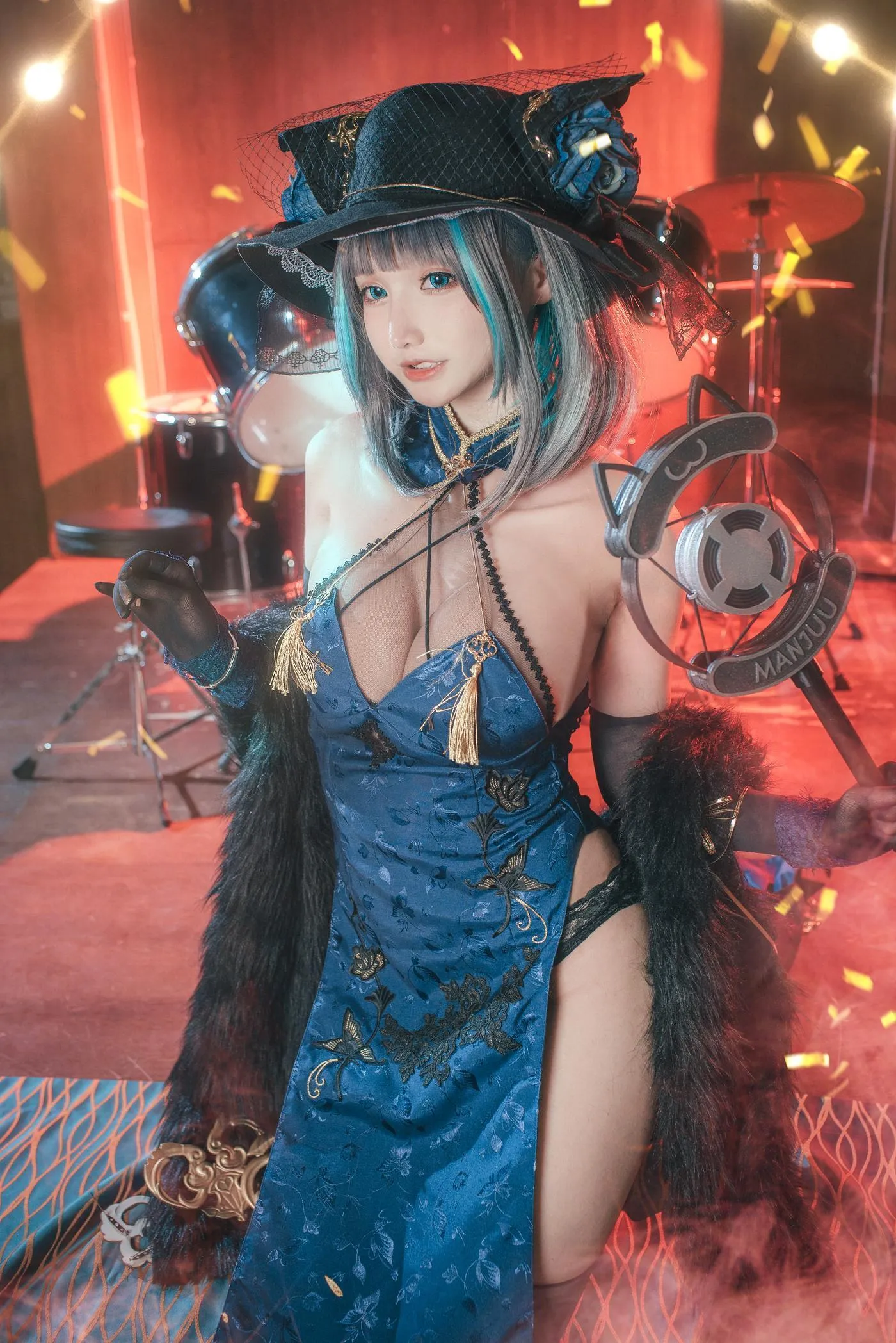 仙九Airi – NO.14 柴郡旗袍 [22P]插图6